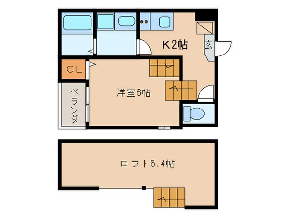 ハーモニーテラス志賀町Ⅴの物件間取画像